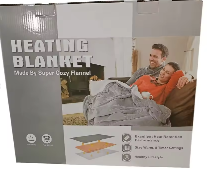 220V/110V Wearable Electric Heated Blanket With Foot Pocket Electric Snuggle Throw Blankets