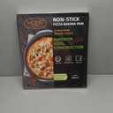 Pizza Pan 14-Inch Non-Stick Large with Perforated Round Carbon Steel Pizza Baking Pan, suitable for home and restaurant use. 2-Piece,Pizza Tray - Dishwasher Safe (Dark gray) (Black)