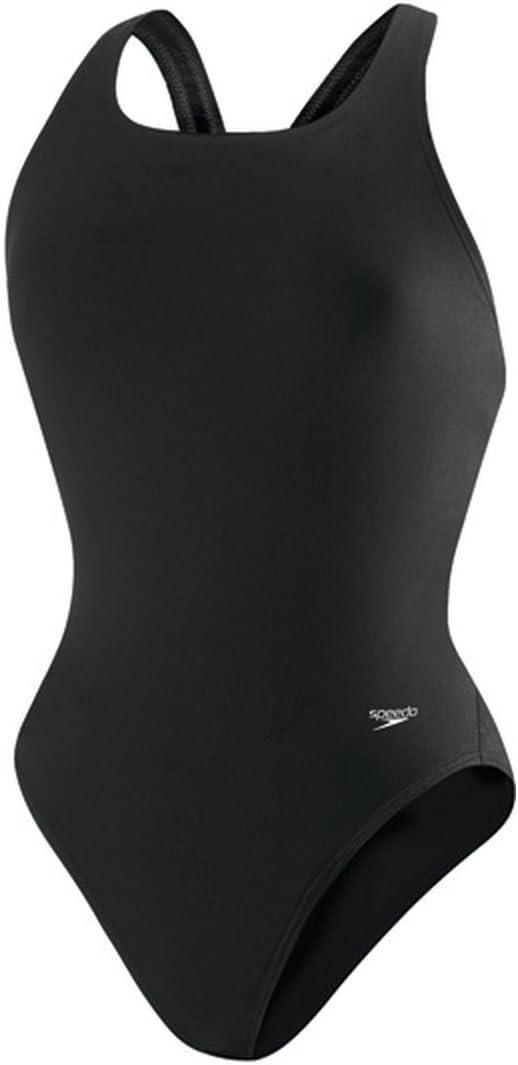 Speedo Girls' Endurance+ Solid Super Pro One Piece Swimsuit (Black), US 12/28