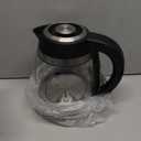 Chefman Electric Kettle, 1.8L 1500W, Hot Water Boiler, Removable Lid for Easy Cleaning, Auto Shut Off, Boil-Dry Protection, Stainless Steel Filter, BPA Free, Borosilicate Glass Electric Tea Kettle (Black)