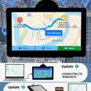 GPS Navigator for Car, Truck GPS with 7'' Touchscreen, Free Lifetime Updates, Car Navigation System with Turn-by-Turn Voice Guidance, Speed & Red Light Warning for All Cars (Black)