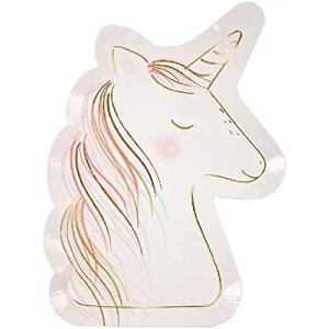 Meri Meri Disposable Birthday Party Plates, Pack of 8 Fun Shaped Disposable Plates for Princess Party, Kid’s Birthday Supplies