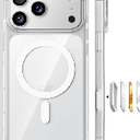 TORRAS Stronger Magnetic & Anti-Yellowing for iPhone 17 Pro Max Case Clear, Fit for MagSafe, Military Grade Drop Protection, Camera Control, DIY Button, Slim for iPhone 17 Pro Max Case Diamond Clear