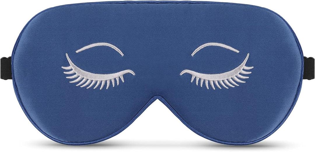 ALASKA BEAR Mulberry Silk Sleep Mask Luxury Cool and Lustrous Eye Cover for Sleeping, Embroidery Gift Ready Packaging, Limited (Original Version Flat)