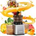 Commercial 300W Cold Press Juicer Machines - Dual Outlet for Juice & Pulp, High Yield, Masticating Juicers, Heavy Duty Stainless Steel, Quiet Motor, Easy Clean for Restaurants, Bars