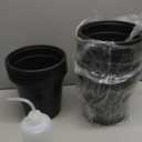 Anyumocz 120Pcs 0.5 Gallon Plant Nursery Pots,Plastic Pots with Drainage Holes,Garden Flower Container Seedling Pot for Planting,Transplanting,Succulents,Cuttings(Black