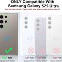 Case for Galaxy S25 Ultra 5G case, Samsung S25 Ultra Heavy Duty case,[Military Grade Protective ],[Shockproof] [Dropproof] [Dust-Proof], (with Belt Clip, Black)