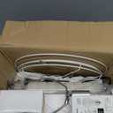 23'' Set of 2 Modern Ceramic Table Lamps for Living Room Bedroom, Nightstand Farmhouse Beige White Desk Lamp for Bedside End Table Entryway, 2 LED Bulbs Included