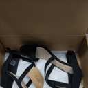 ZURIN Women's Strappy Block Heels Chunky High Heels Sandals Open Toe Ankle Strap Pumps Dress Shoes for Wedding Bridal Evening Party Prom (8.5, Black Nubuck)