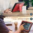 Tablet Case for 11in Tablets 2023 Released，Not Fit for iPad TCL 11 inch Tablets, DJ&RPPQ Lightweight Shockproof Kids Case with Screen Protector Stand -Red