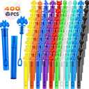OCHIDO 400 PCS Halloween Bubbles for Kids, Bulk Halloween Party Favors, Halloween Mini Bubble Wands for Goodie Bags Stuffers, Trick or Treat, School Classroom Prizes Gifts for Boys Girls (10 Colors)