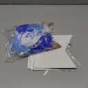 1/2 Birthday Boy Half Birthday Decorations  4PCS Blue 6 Month Party Set with 1/2 Way to One Banner, Halfway High Chair Banner, Cake Topper and Hat for 6 Month Baby Boy Photo Shoot Decor