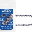 2 x 16 Inch Chainsaw Chain 3/8" LP Pitch .050" Gauge 56 Drive Links-Fits for Craftsman, Poulan, Ryobi, Echo, Greenworks and More 16" Saw Chain (Semi-Chisel)