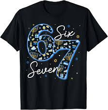 Funny Hanukkah 67 Six Seven Men , Navy Blue, Size Small