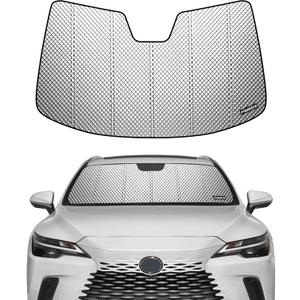 Pigenius Windshield Sun Shade for Lexus RX450e 2023-2025, Lexus RX300e 2024-2025. Reflective Aluminum Film Front Window Sunshade - BLAZBLOCK