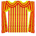 Tigeen 24 Pcs 5 ft Long Strands Faux Artificial Marigold Flowers Garland for Wedding Party Mantle Decoration Faux Garlands Wedding Garland Diwali Decoration for Home Christmas (Yellow,Red)