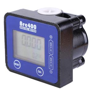 Flow Meter,Aluminum Alloy 1/2 inch Digital LCD Display High Accuracy Fuel Diesel Flowmeter Water Flow Rate Sensor,Control and Measure Low Flow for Gasoline,Kerosene,Engine Oil(Blue)