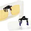 Clip on Blue Light Blocking Glasses for Day & Night Use - Anti Glare, Thin & Lightweight, Compatible with Regular Frames