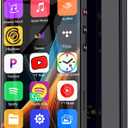 144GB MP3 Player with Bluetooth and WiFi, HD 4" Full Touch Screen Smart Music Player with Spotify,Amazon Music,YouTube,Parental Control Android Mainstrem Media MP4/MP3 Player for Kids up to 1TB,Black