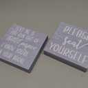 Jetec 2 Pieces Farmhouse Bathroom Signs Decor Wooden Box Sign Funny Bathroom Wall Art Rustic Wood Plaque Please Seat Yourself Decor for Home Restroom(Gray)