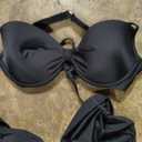 Women Sexy Tummy Control One Piece Swimsuits Halter Push Up Bathing Suits , M