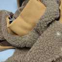 Tuff Pupper Fleece Dog Hoodie Sweater | Teddy Sherpa Outer & Soft Polar Fleece Lining | Adjustable Fit Winter Coat with Hood, Leash Hole, Ribbed Cuffs (Brown, XL)