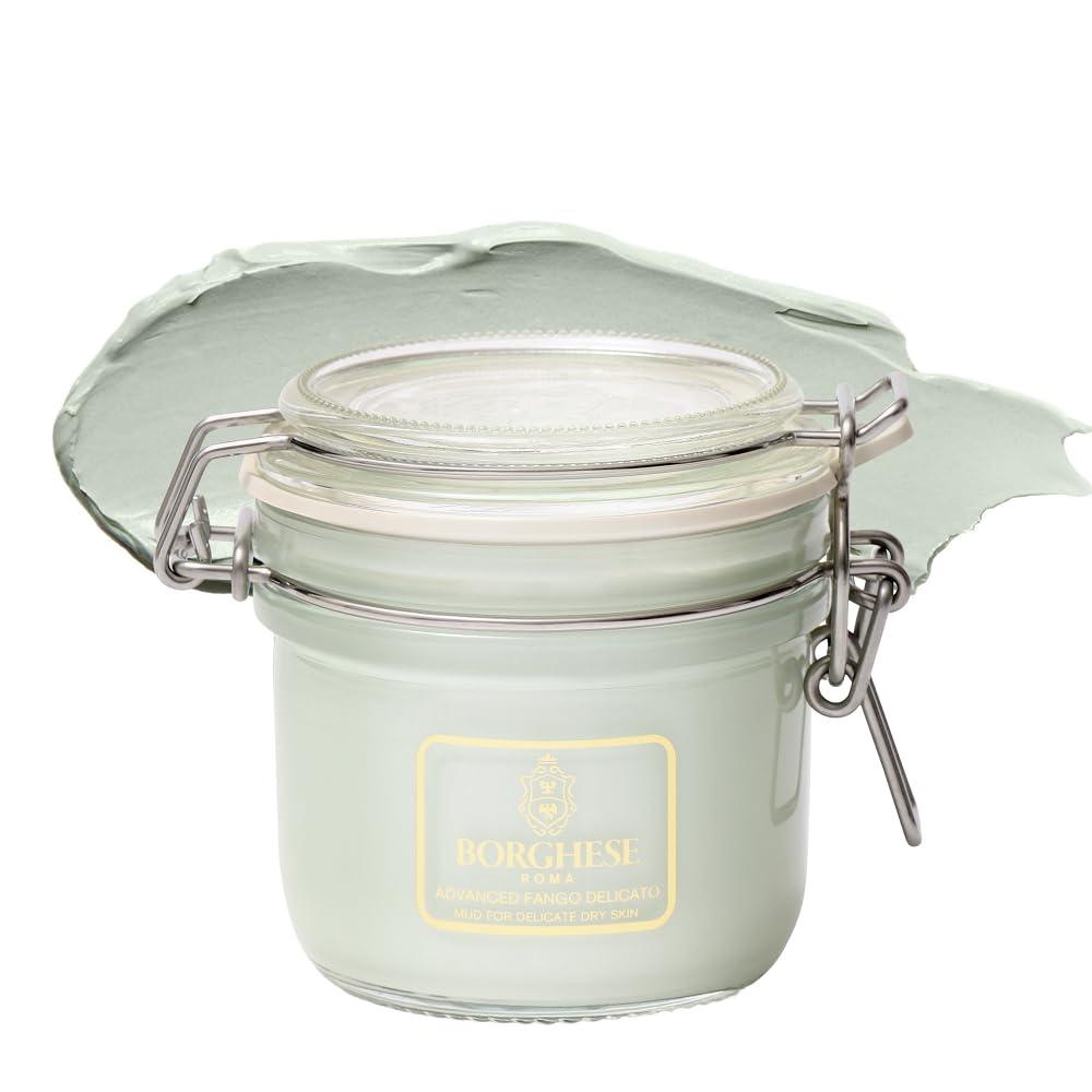 Advanced Fango Delicato Mud for Delicate, Dry Skin - Soothing and Hydrating Face Mask with Kaolin Clay, Aloe, Honey, Squalane, Hydrolyzed Collagen & Hyaluronic Acid for Normal & Dry Skin