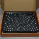 Youngran Ceiling Shower Head Rainfall Jet Star 3 Way Bath Hydromassage Bathroom Toilet Accessories Mixer Black Faucet Complete Set Leisurely (Color : Black Ceiling Shower)