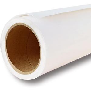 Seamless Photo Photography Background Paper Roll for Photoshoot, Paper Backdrop for Photography (Snow White, 53" x16')