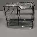 Stainless Steel Toothbrush and Toothpaste Holder for Bathroom – 7-Slot Black Organizer, Space-Saving Hygienic Storage with Modern Design for Countertop 