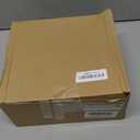 White Christmas Village Houses, 3Pcs Glazed Ceramic Houses with 3Pcs Christmas Trees, Small Light Up Xmas Village House Set for DIY, Winter Holiday Home Decor, Tabletop Centerpiece (Battery Operated)