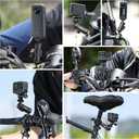 ULANZI Goquick Bicycle Bracket for Action Camera 360Motorcycle Camera Mount for Bike Holder Handlebar Mount w Adpter for Hero Action Cameras 8~35mm