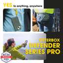 OtterBox Defender MagSafe Case for iPhone 17e, 16e, iPhone 15, iPhone 14, iPhone 13 7X Military-Grade Drop Protection, Rugged Grip Texture, Strap Anchors, Port Covers Non-Retail Packaging Green
