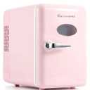 CUTIEWORLD Mini Personal Fridge - 4L Cooler & Warmer for Drinks, Cosmetics, Home & Car, Pink