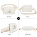 Birthday Gifts Christmas Personalized Gift for 4 5 6 7 8 9 10 11 12 13 14 Year old Girls Teen Sister Kid Initial Letter Fanny Pack Trendy Stuff Crossbody Bag White Letter H