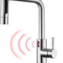 Charmingwater Touchless Kitchen Faucet with 5 Modes Pull Down Sprayer, Single Handle Stainless Steel Motion Sensor Faucet for Kitchen Sink, Brushed Nickel