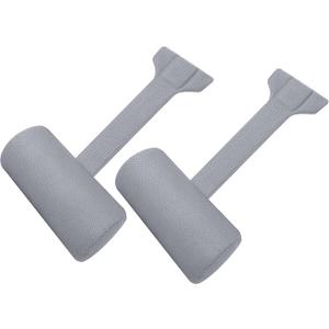 Kigley 2 Pcs Chaise Lounge Headrest Pillow for Patio Outdoor Pool Headrest Pillow Quick Drying Lounger Supplies for Adult with Non Slip Weighted Tail(Gray)