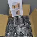 Gawicpy Concealed Joist Hangers, 30 Pcs 2"x4" Outdoor Trim Concealed Flanges with Screws, for Beam,Swing, Handrail,Fence (30, 2"x4")