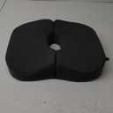 Tailbone Pain Relief Cushion - Premium Foldable Travel Tailbone Seat Cushion - for Relief of Lower Back, Sciatic, Butt and Tailbone Pain - Perfect for Home, Office & Driving (Grey)