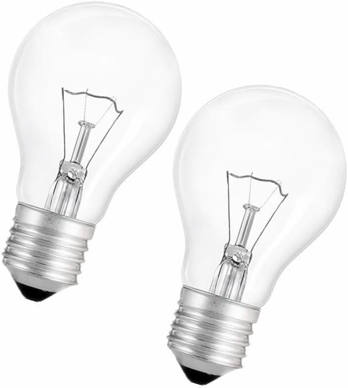 25W Incandescent Light Bulbs,A21 Bulb Dimmable Medium E26 Base Light Bulbs,A19 Incandescent Light Bulb,2700K Warm White, for Fridge, Range Hood, Sewing Machine, Freezer Ceiling Fan, Fireplace (2PACK)