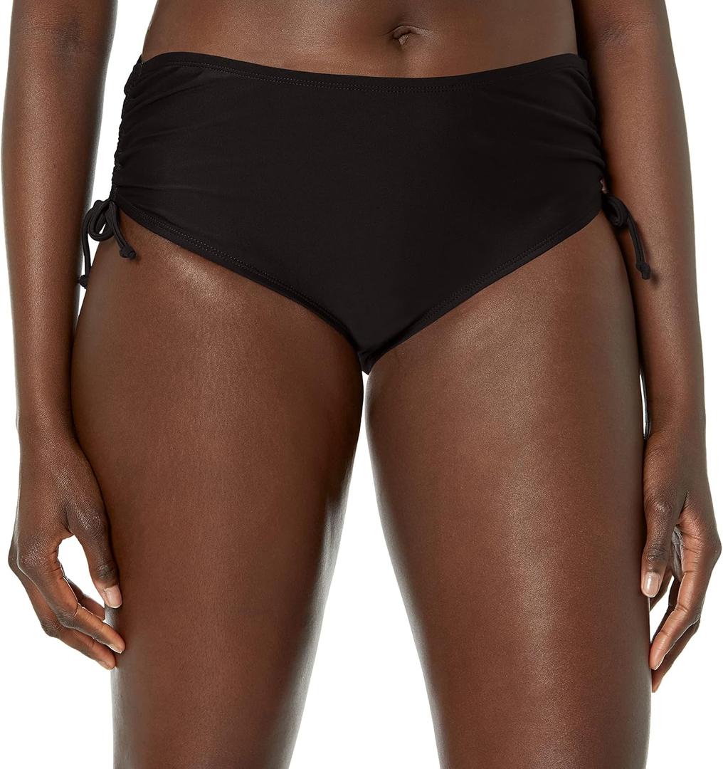 Catalina Womens Side Tie Bikini Swim Bottom Swimsuit (Large, Black)