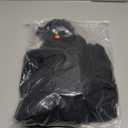 Dog Raincoat for Medium Large Dogs,rain Jacket Coat, Full Leg Coverage Waterproof Rain Suit with Detachable Hood & Tail, Reflective Strips, Snag-Free Top Zipper (Black for Boy, Large)