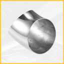 4 Pcs OD 3.5 Inch 45 Degree SS304 Stainless Steel Bend Tube Exhaust Elbow Pipe for Car Modified Exhaust System 3.5" Piping Silver Tone Auto Replacement Parts