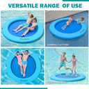 Inflatable Water Hammock, Lake Floats for Adults, Float Ring for Lake | 10 FT, Drop-Stitch PVC, Fast Inflation, Floating Dock, Heavy Duty Pool Floats, for Lake Pool Sea