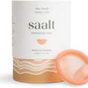 Saalt Menstrual Disc - Soft, Flexible, Reusable Medical-Grade - Removal Notch - Tampon Alternative - Made in USA - Lasts 10 Years (Sunset Coral, Regular)