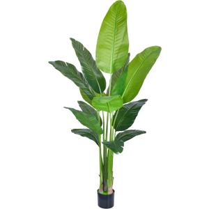 Artificial Bird of Paradise - Fake Plants Areca Palm Tree Faux Tropical Palm Potted Dypsis Lutescens for Home Office Decor Housewarming (6FT-1Pack)