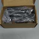 Tcevily 4 Pack Christmas Stocking Holder Stocking Hangers Mantel Hanging Hooks for Fireplace Weighted Stand Holder Bases for Xmas Party Freestanding Home Decoration (Black, 4)