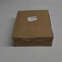 Gejoy 9.8 Inch Glass Star Christmas Tree Topper, Farmhouse Treetop Ornament, Rustic Holiday Xmas Christmas Tree Decorations for Home(Silver, Glass Star)