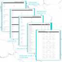 5 x 2026-2027 Monthly Planner - 2026-2027 Planner from January 2026 to December 2027, 8.5'' x 11'', 2-Year Planners with Inner Pocket (Blue)