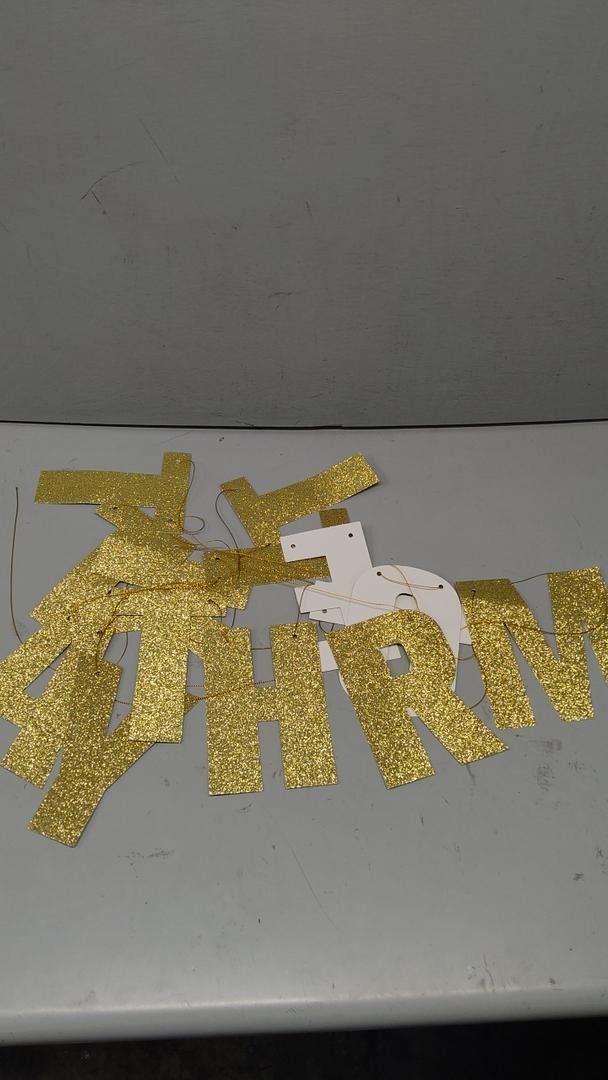 Golden Glittery Letters